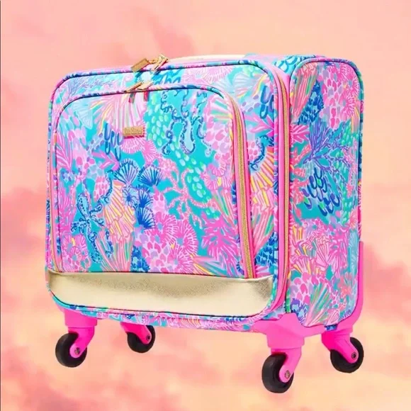 NEW Lilly Pulitzer Printed Under The Seat Carry On - Picture 2 of 16